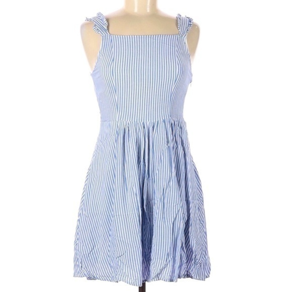 Listicle Blue White Stripped Dress